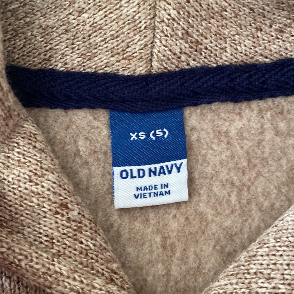 Old Navy boys heathered beige sweater size xs/5 - Picture 3 of 3